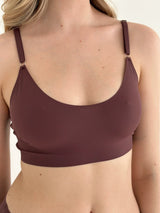 Seamless top in brown