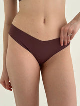 Underwear panties Slips seamless brown