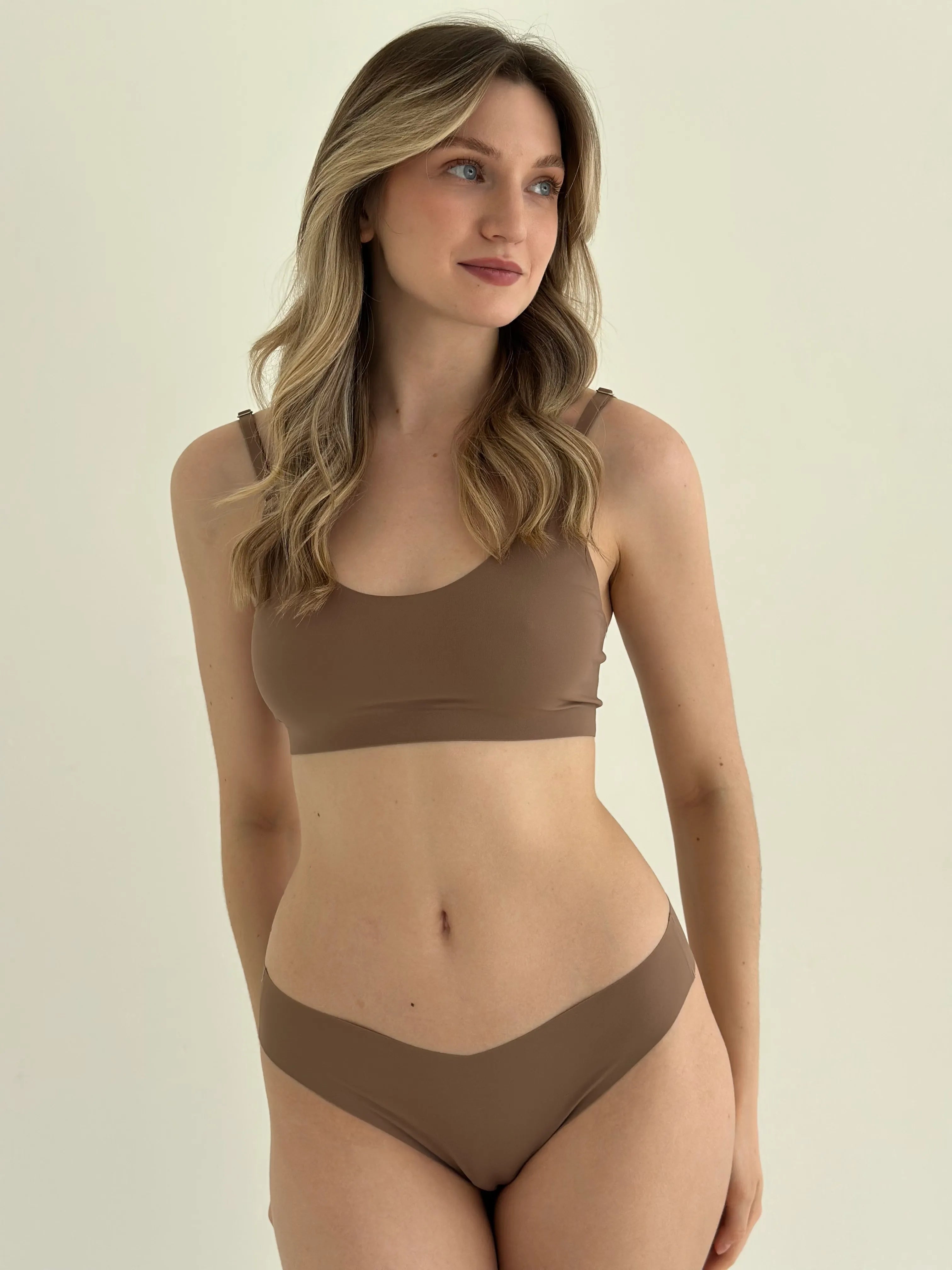 Underwear panties Slips seamless cappuccino
