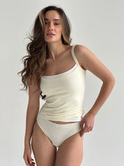 Knitwear “Tenderness” Tank top, milky
