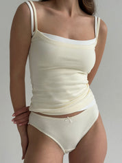 Knitwear “Tenderness” Tank top, milky