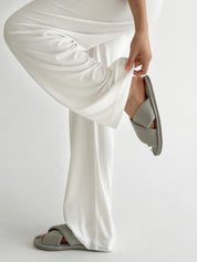 Modal Suit pants and tank top with straps milky