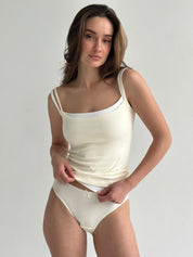 Knitwear “Tenderness” Tank top, milky