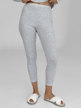 Leggings rib knit gray