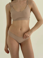 Seamless top in beige