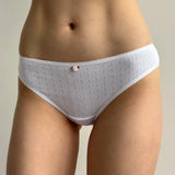 Lingerie Slips White Ribbed