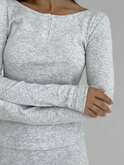 Longsleeve knitwear ribbed gray