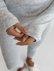 Longsleeve knitwear ribbed gray