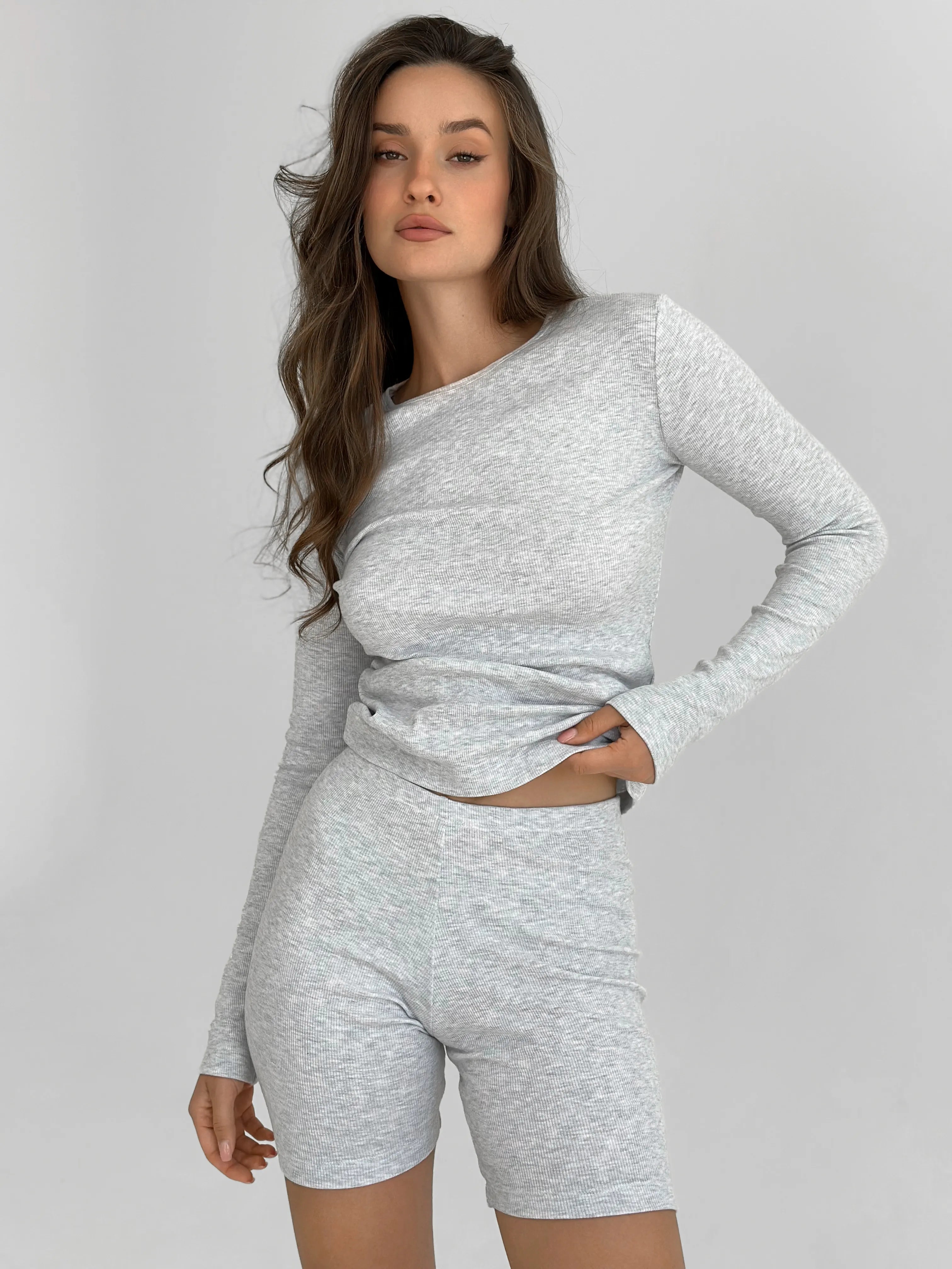 Tracksuits jersey rib gray