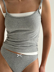 Knitwear “Tenderness” Tank top, gray