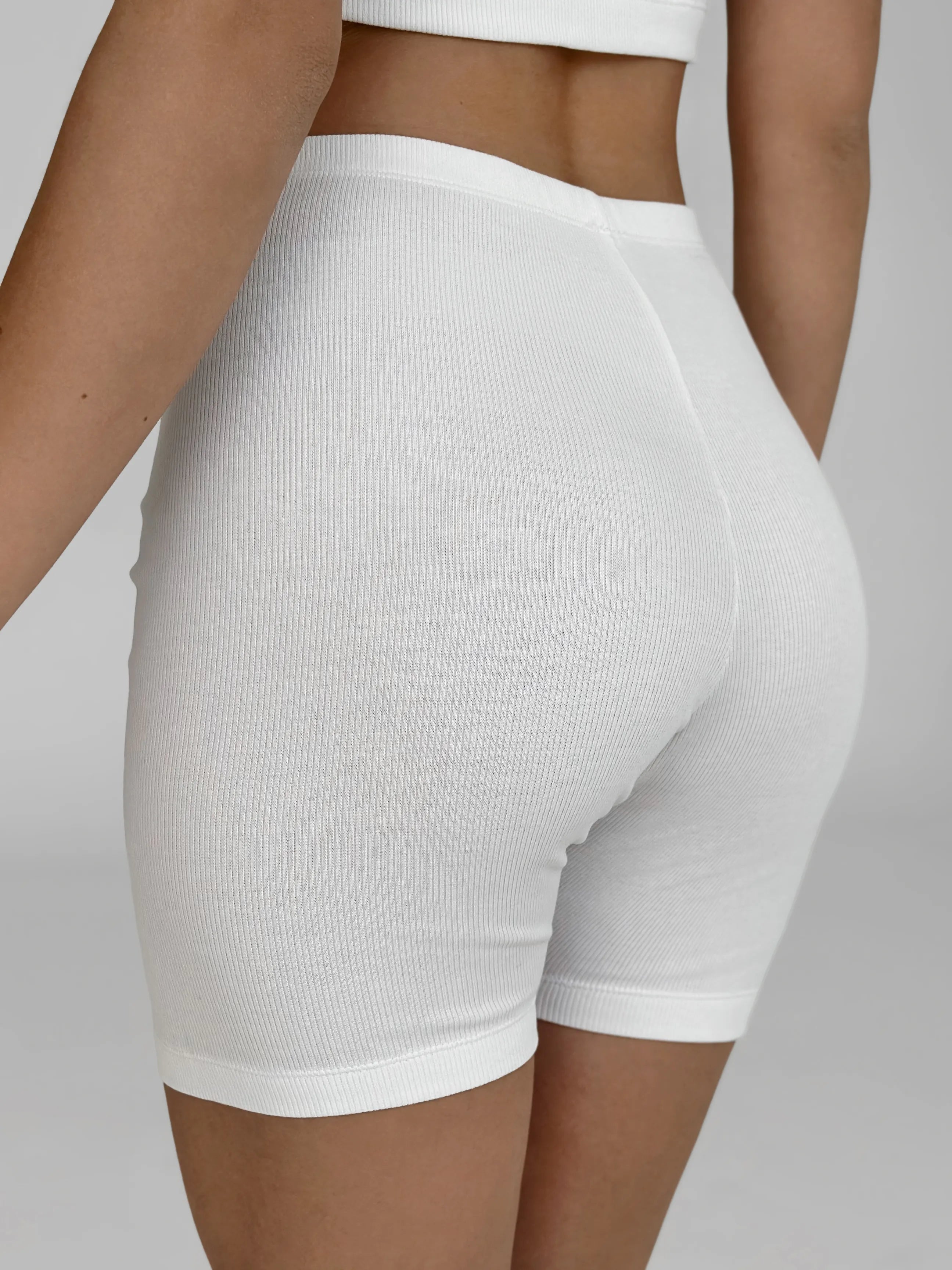 Cycling jersey ribbed milky