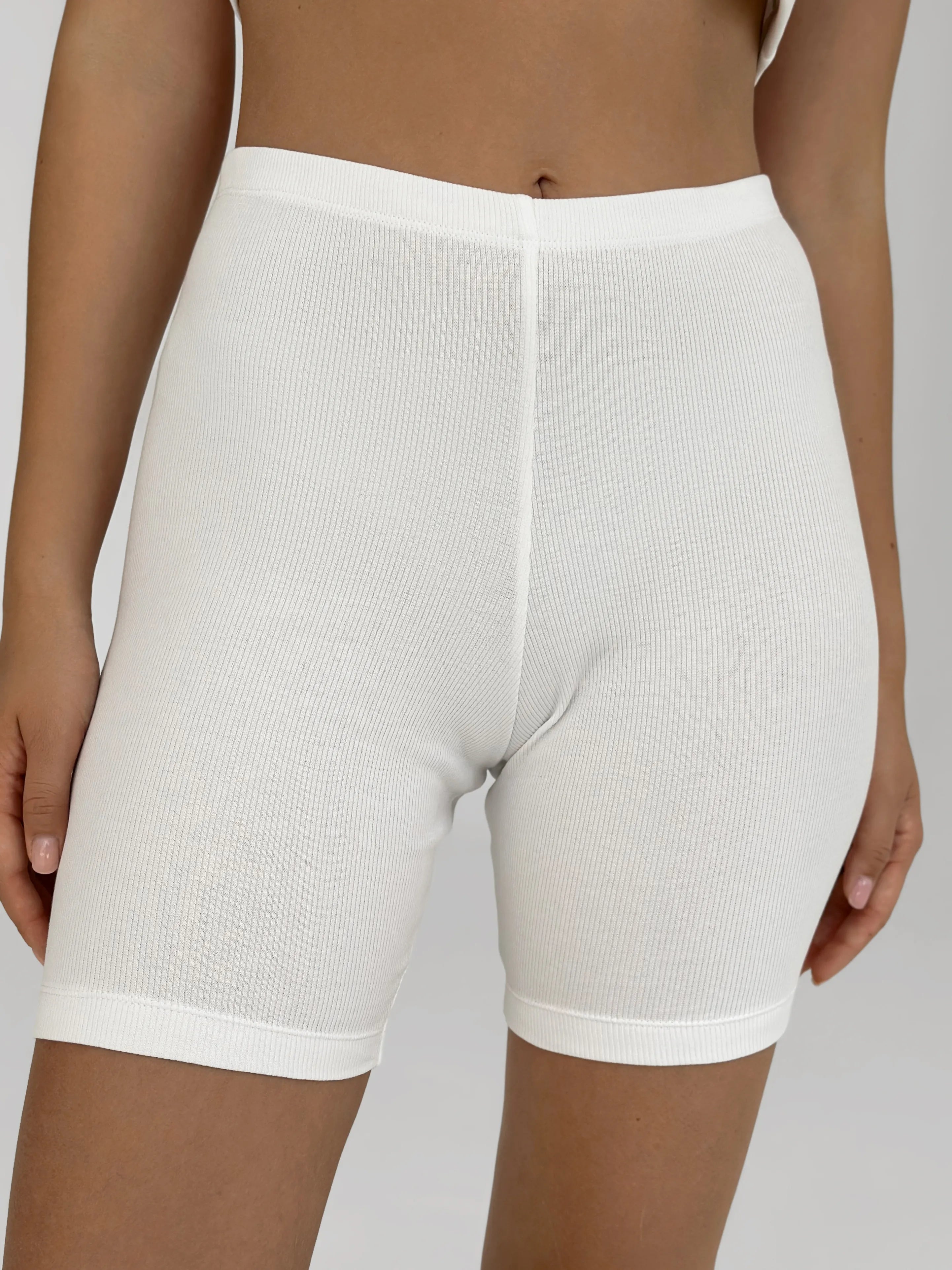 Cycling jersey ribbed milky