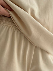 Knitwear Suit T-Shirt and Shorts beige