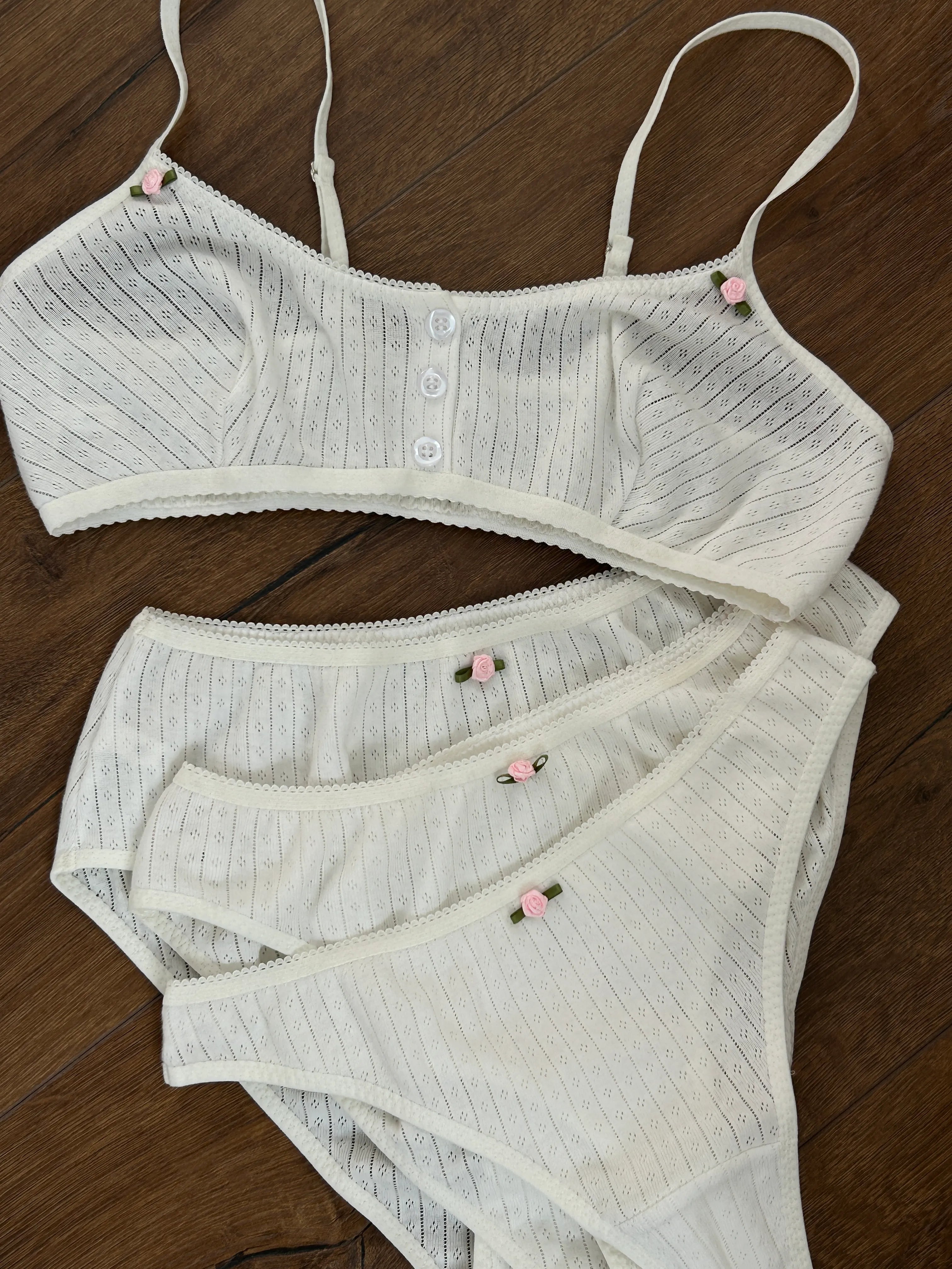 Lingerie Top milk Ribbed