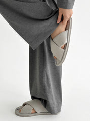 Knitwear Coolir set of long sleeves wide and pants anthracite