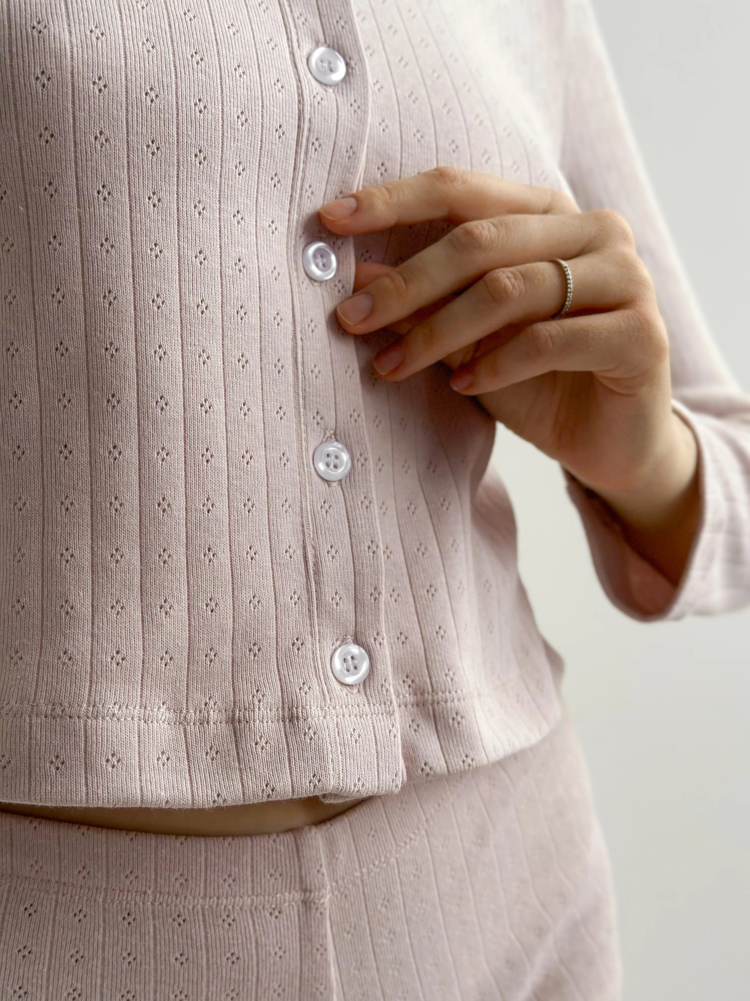 Powder-Colored Ribbed Longsleeve