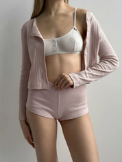 Powder-Colored Ribbed Longsleeve