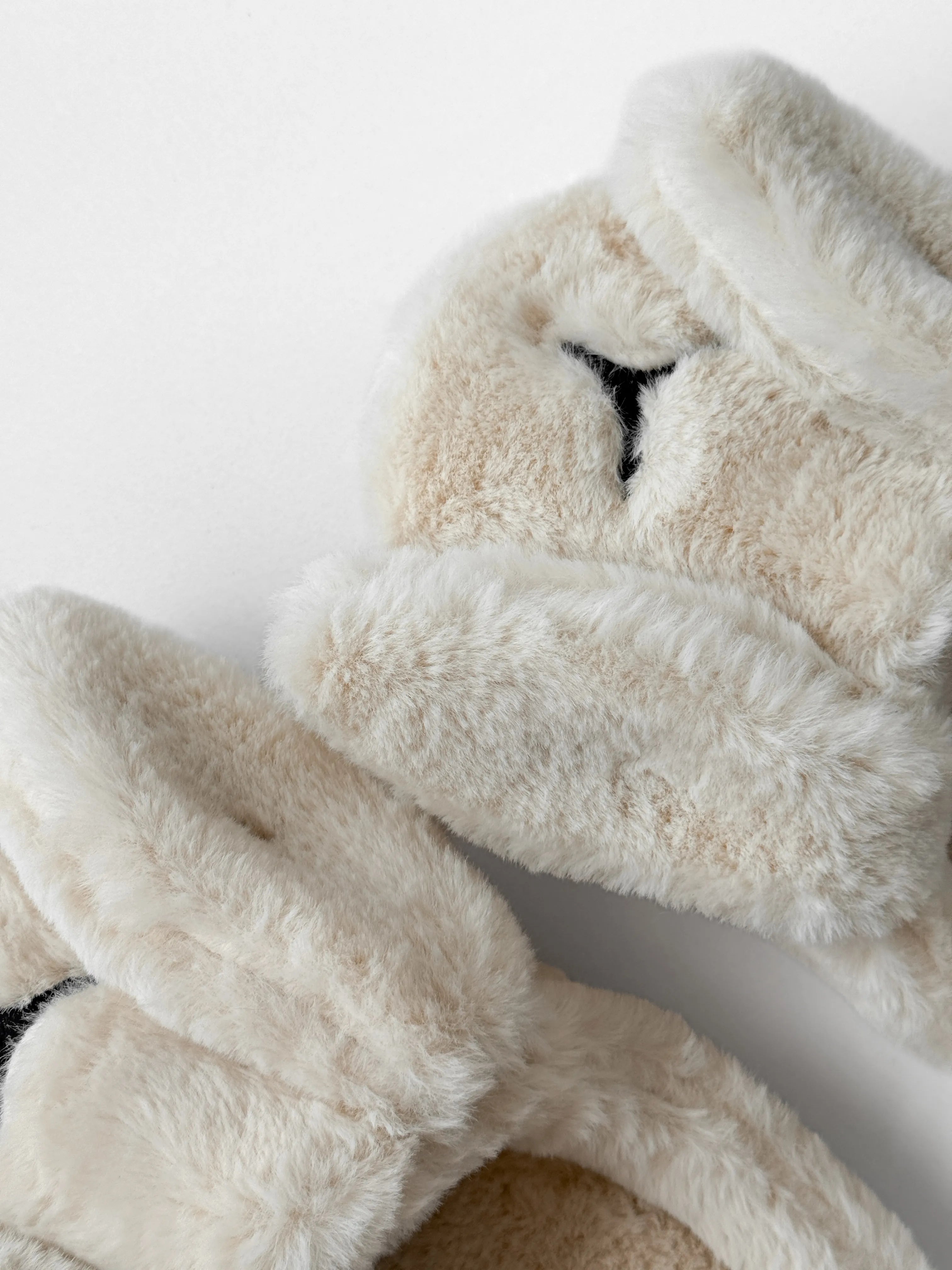 Women's slippers HS-LUX half-slippers ANIMALS rabbit milk