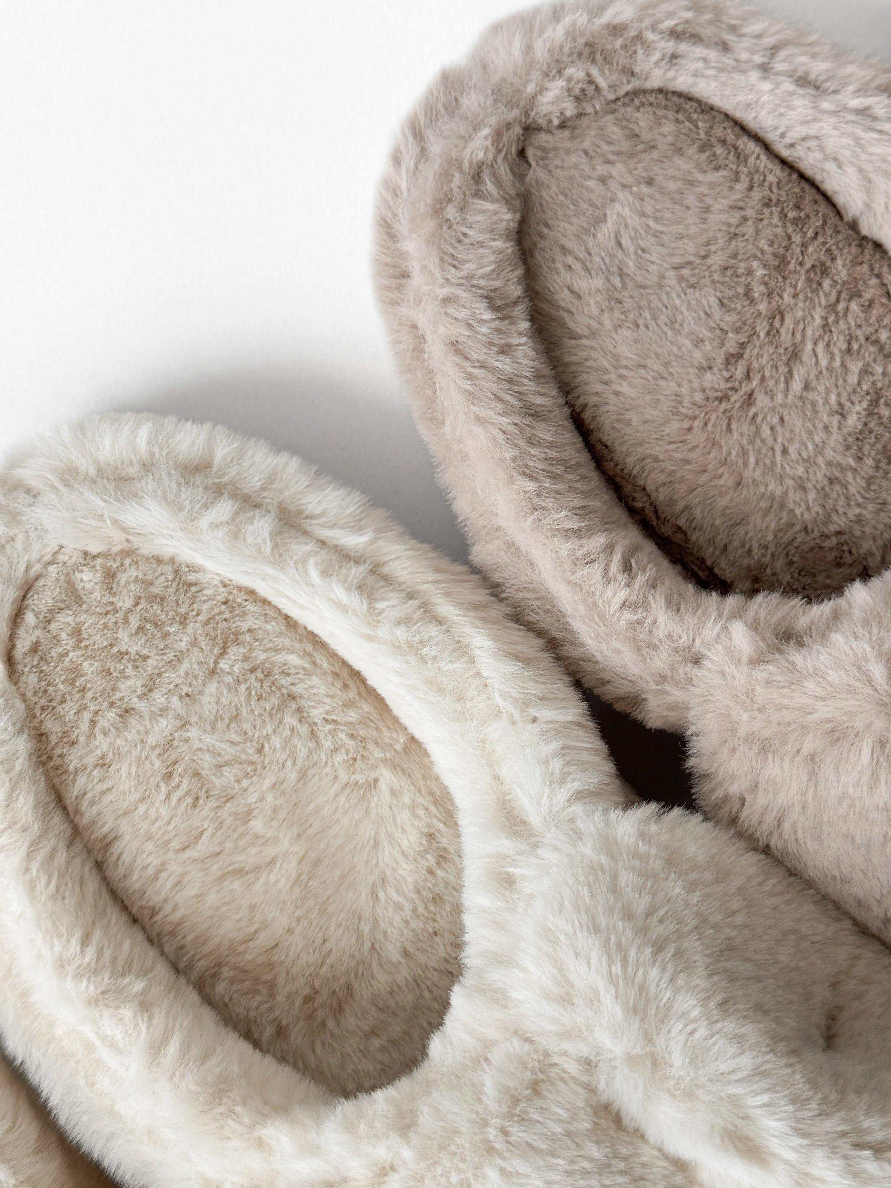 Women's slippers HS-LUX half-slippers ANIMALS rabbit latte