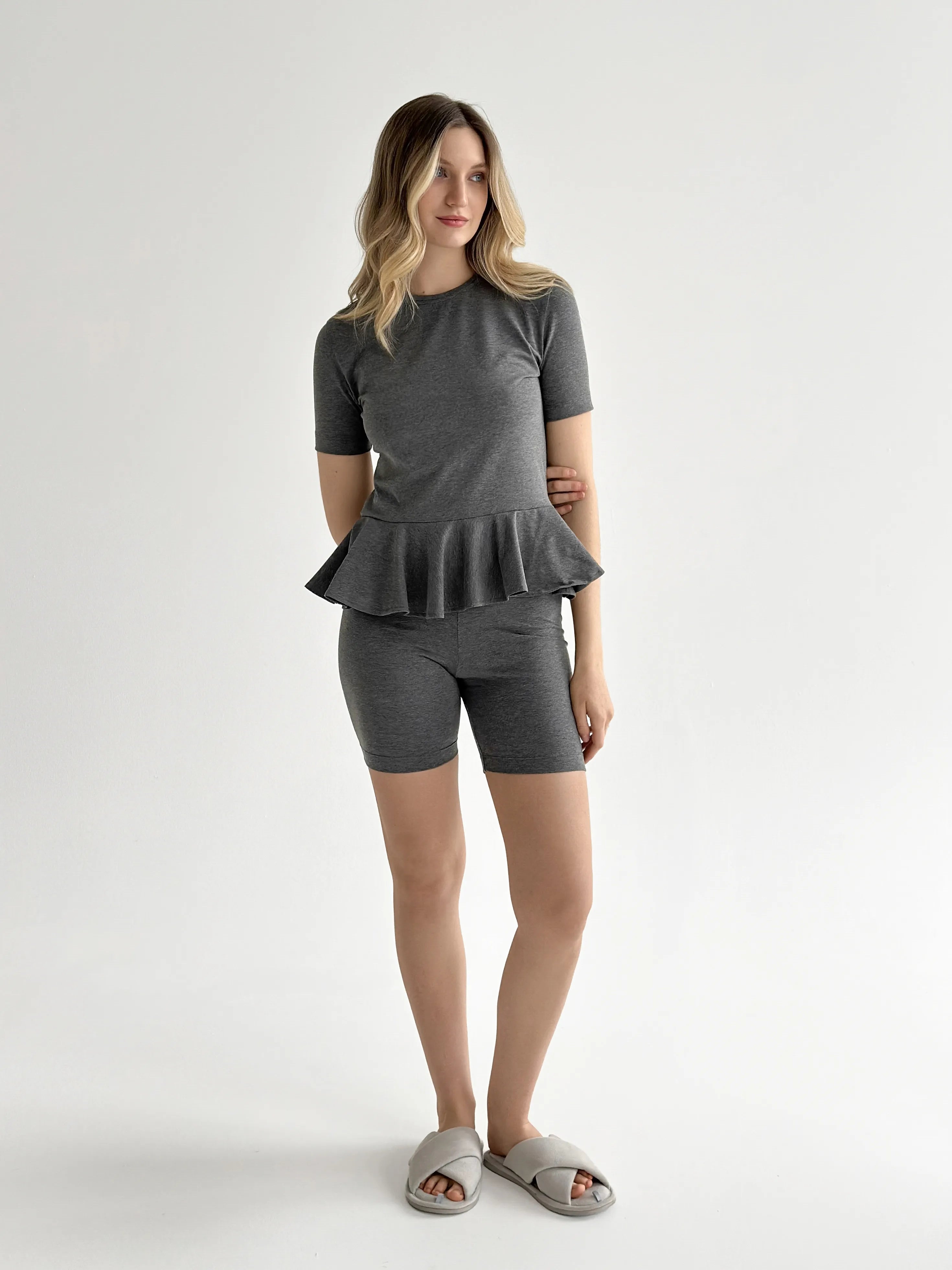 Knitwear Coolir shorts anthracite