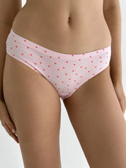 Underwear panties cotton slips with a heart powder