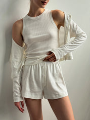 Ribbed longsleeve milk