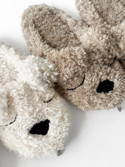 Children's slippers HS-LUX half-shoes ANIMALS bear beige