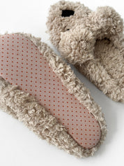 Children's slippers HS-LUX half-shoes ANIMALS bear beige