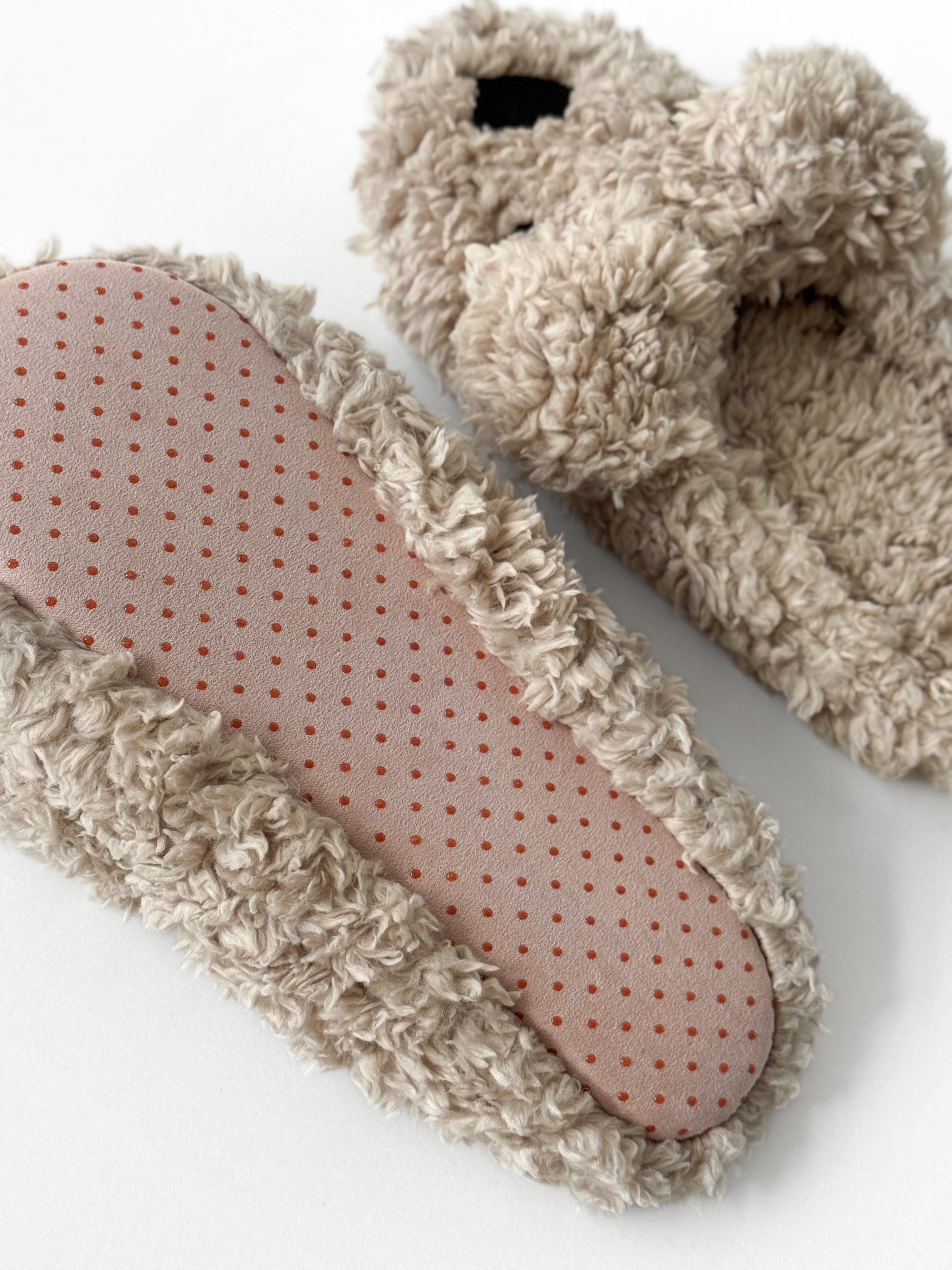 Children's slippers HS-LUX half-shoes ANIMALS bear beige