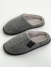 Men's elegant gray slippers