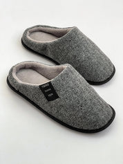 Men's elegant gray slippers