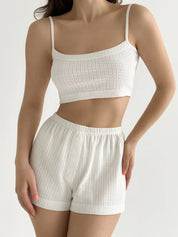 Ribana strappy top in milky color