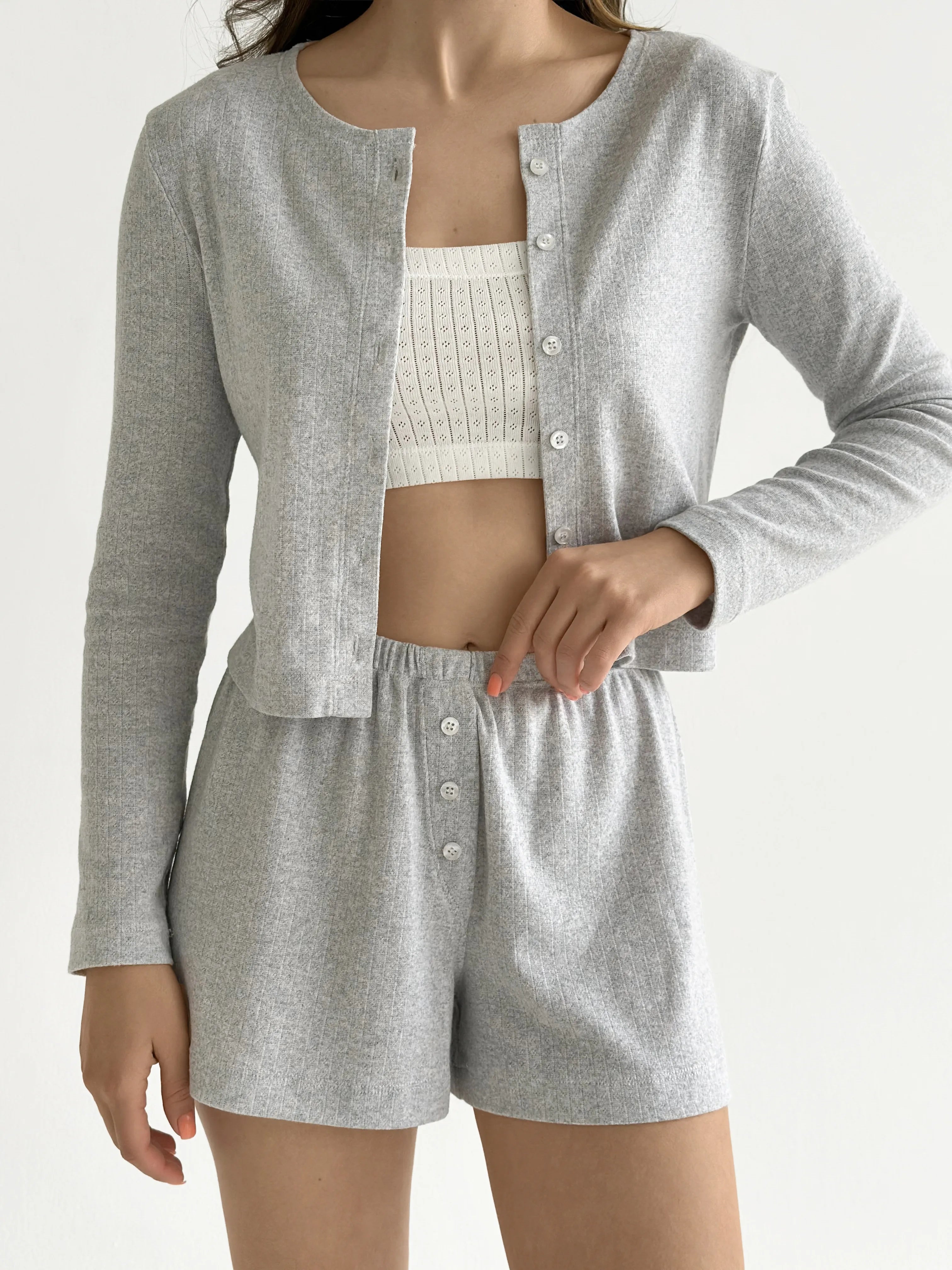 Ribana strappy top in milky color