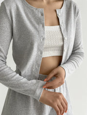 Ribana strappy top in milky color