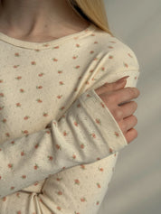 Ribbed longsleeve milky rose (without button)