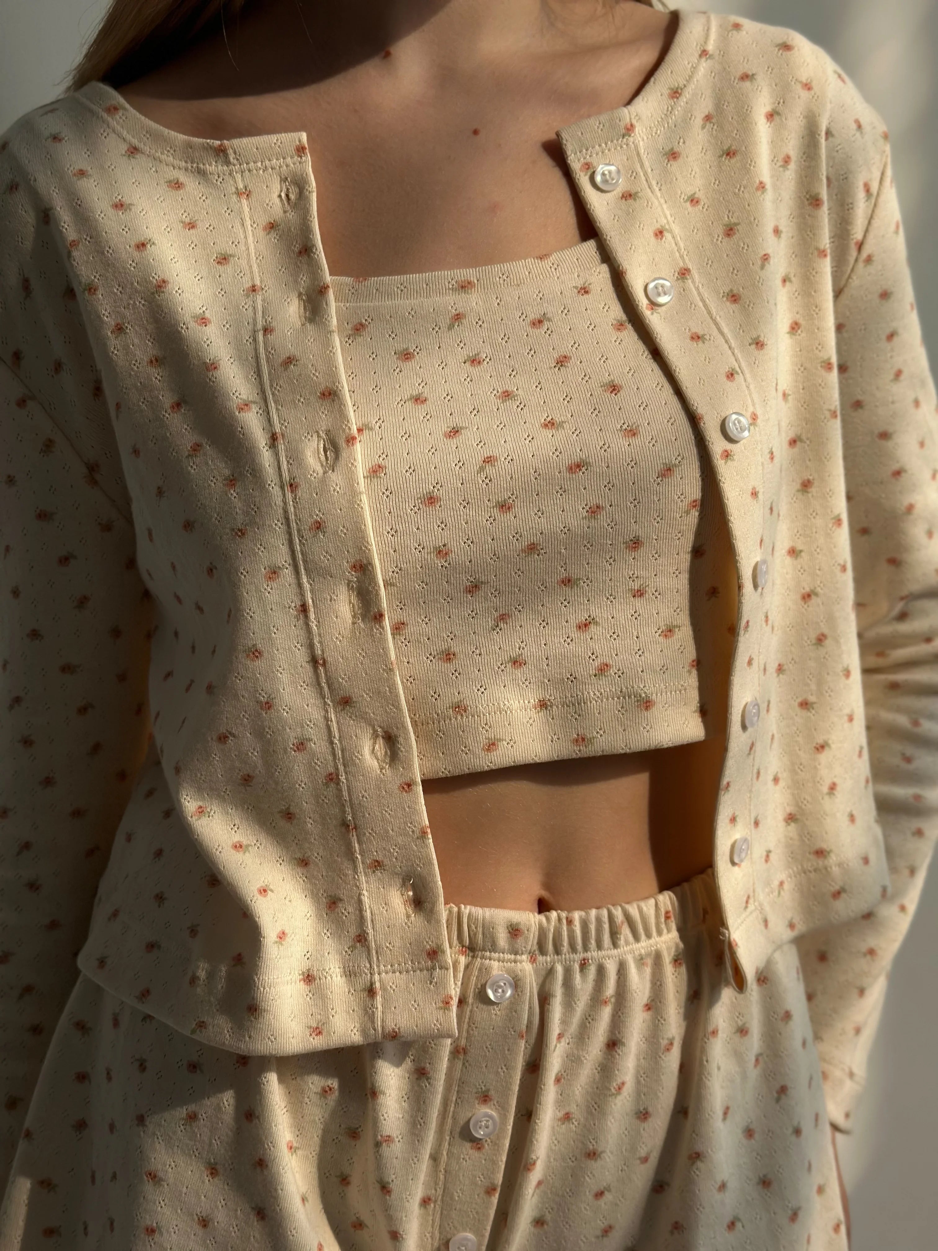 Ribbed top mini milky rose
