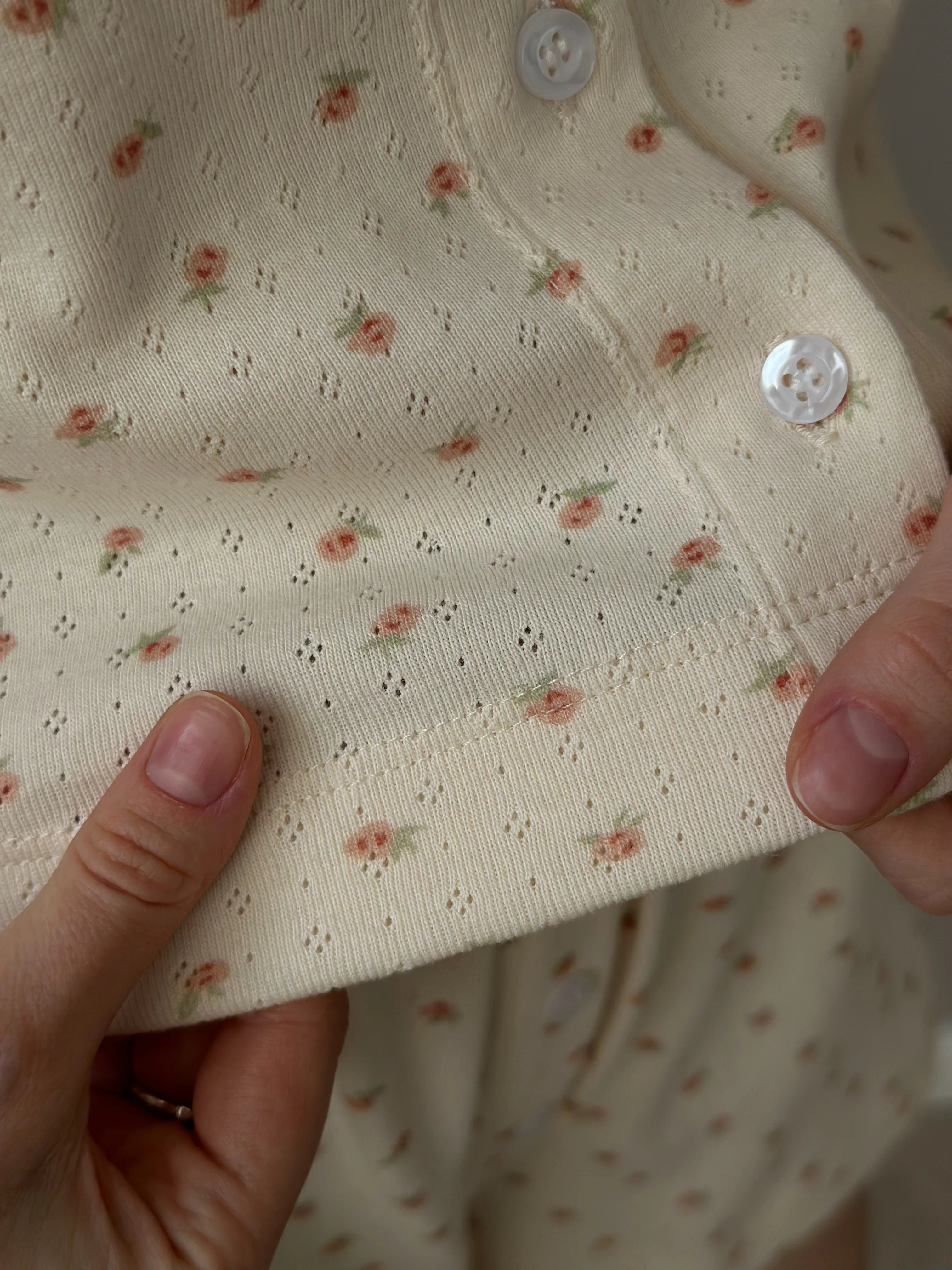 Ribbed longsleeve milky rose
