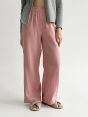 Muslin Pants Mono pink 2-ply