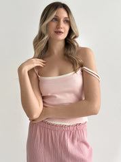 Muslin Pants Mono pink 2-ply