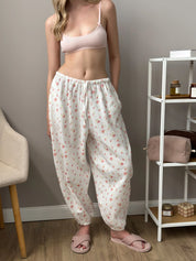 Muslin Pants Harem Pants watercolor on white 2-ply