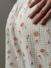Muslin Pants Harem Pants watercolor on white 2-ply