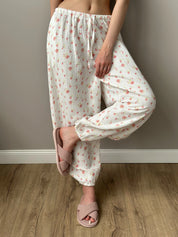 Muslin Pants Harem Pants watercolor on white 2-ply