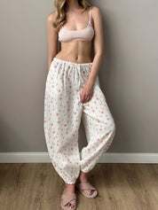 Muslin Pants Harem Pants watercolor on white 2-ply