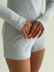 Ribana long sleeve jumpsuit gray