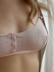 Lingerie Top Powder Ribbed