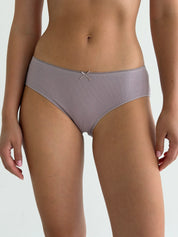 Underwear panties slips cotton ribbed purple