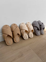 Women's slippers HS-VL waffle cappuccino