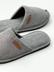 Men's slippers HS-OZ elegant gray