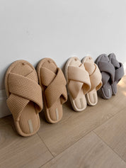 Women's slippers HS-VL waffle cappuccino