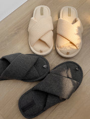 Women's slippers HS-VL waffle milk